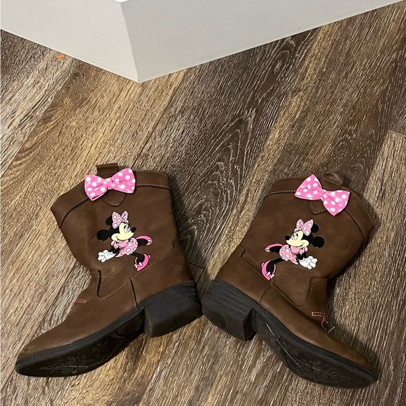 Disney Junior Minnie Mouse Girl's Kid's Cowboy
Western Style Boots Brown Size 6 - Picture 3 of 7